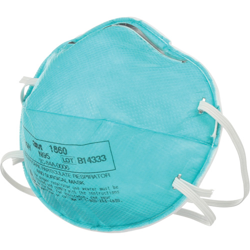 Respirateur 1860 contre les particules pour les soins de la sant&eacute;, N95, Certifi&eacute; NIOSH Oxymax Inc