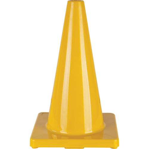 C&ocirc;ne de couleur pour la signalisation, 18", Jaune Oxymax Inc