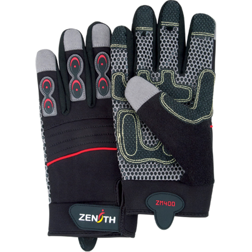 Gants pour m&eacute;canicien ZM400 de premi&egrave;re qualit&eacute;, Paume Synth&eacute;tique, Taille T-Grand Oxymax Inc
