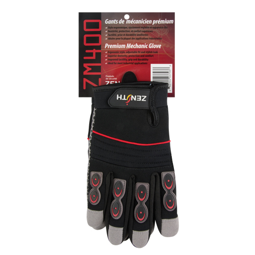 Gants pour m&eacute;canicien ZM400 de premi&egrave;re qualit&eacute;, Paume Synth&eacute;tique, Taille T-Grand Oxymax Inc