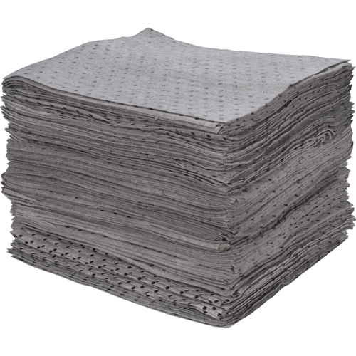 Premium Bonded Sorbent Pads, Universal, 15" x 17", 30 gal. Absorbancy Oxymax Inc