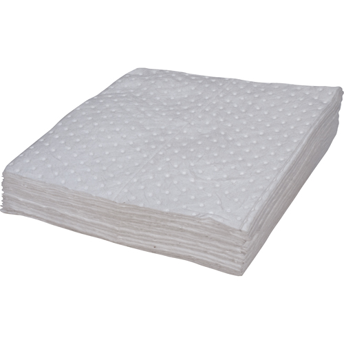 Premium Bonded Sorbent Pads, Oil Only, 15" x 17", 8 gal. Absorbancy Oxymax Inc