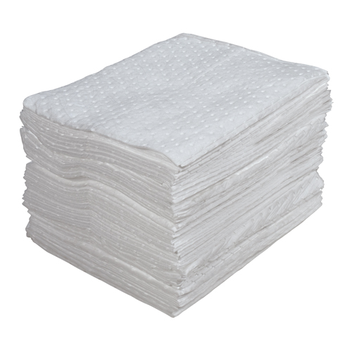 Premium Laminated (SMS) Sorbent Pads, Oil Only, 15" x 17", 30 gal. Absorbancy Oxymax Inc