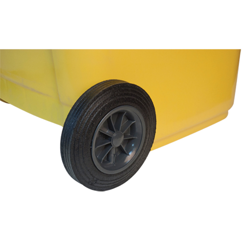 Yellow Mobile Container, Polyurethane, 63 Gallons/63 US gal. Oxymax Inc