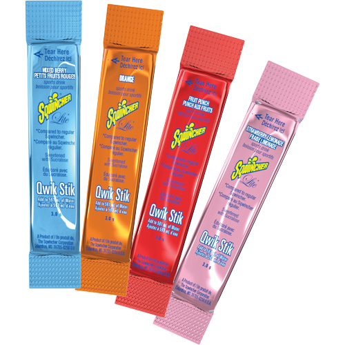 Sqwincher&reg; ZERO&reg; Qwik Stik Rehydration Drink, Powder, Fruit Punch Oxymax Inc