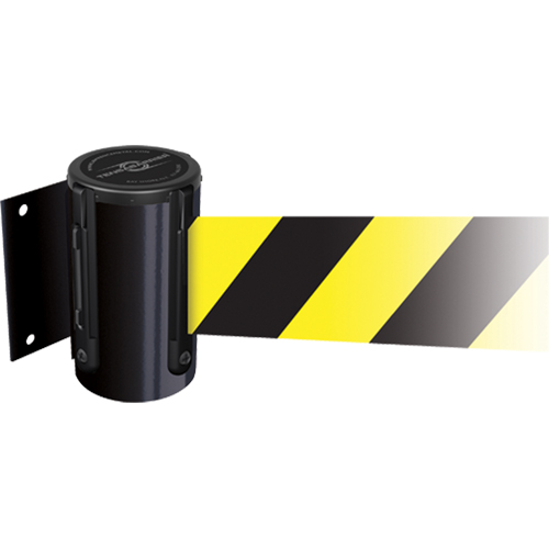 Unit&eacute;s murales Tensabarrier, Plastique, Fixation par vis, 13', Ruban Jaune Oxymax Inc