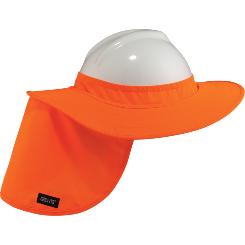 Chill-Its&reg; 6660 Hard Hat Brims, Hi-Vis Orange Oxymax Inc