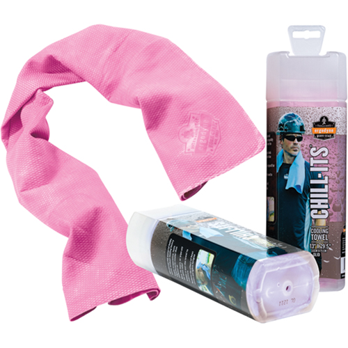 Chill-Its&reg; 6602 Cooling Towels, Pink Oxymax Inc