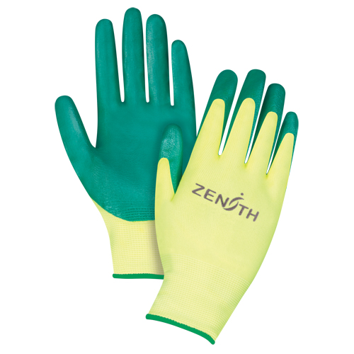 Gants de premi&egrave;re qualit&eacute; ZX-3, 8/Moyen, R&ecirc;vetement Nitrile, Calibre 15, Enveloppe en Nylon Oxymax Inc