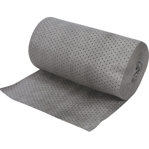 Rouleaux absorbants en fibres fines de calibre industriel, Poids moyen, 150' lo x 30" la, Absorption 50 gal. Oxymax Inc