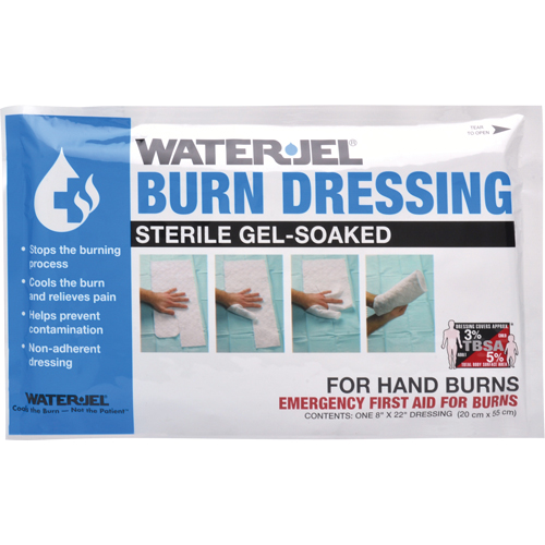 Water Jel&reg; Burn Dressings, 8" x 22", Class 2 Oxymax Inc