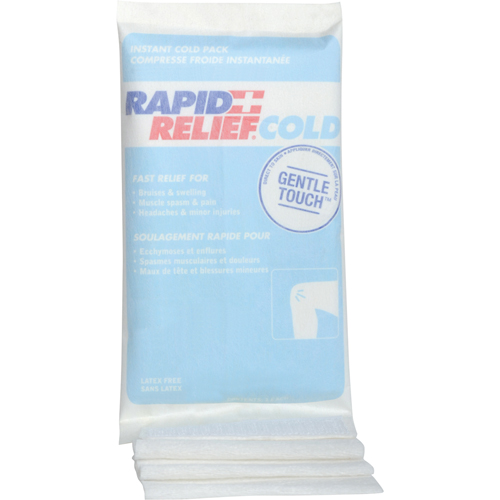 Instant Compress Packs With Self-Adhering Compression Wrap, Cold, Single Use, 6" x 9" Oxymax Inc