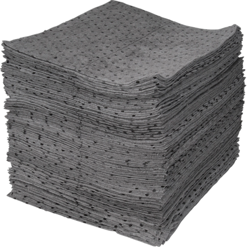 Feuilles absorbantes li&eacute;es de premi&egrave;re qualit&eacute;, Universel, 15" x 17", 30 gal. d'absorption Oxymax Inc