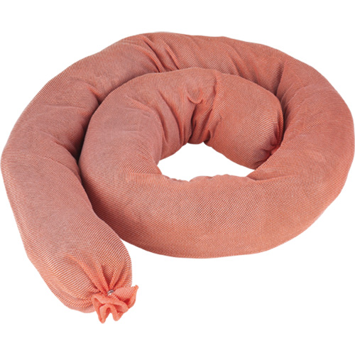 Remblais tubulaires absorbants, Mati&egrave;res dangereuses, Absorption 40 gal., 3" la x 4' lo, Pqt de 25 Oxymax Inc