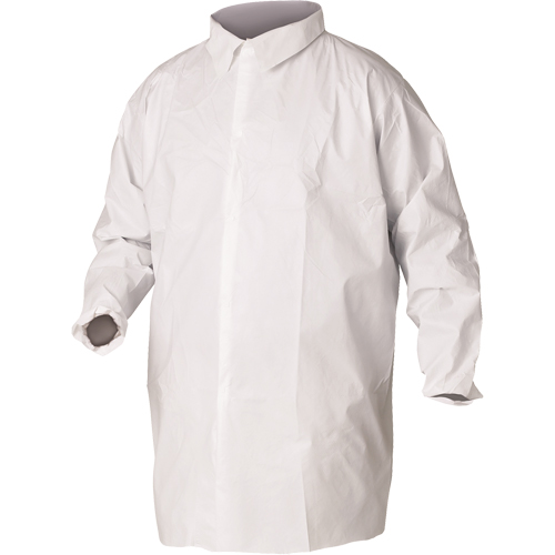 Sarraus de laboratoire KleenGuard A20, SMS, Blanc, Grand Oxymax Inc