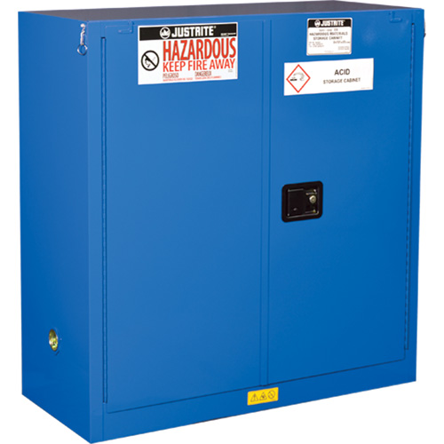 Armoires doubl&eacute;es pour rangement de mati&egrave;res dangereuses Chem-Cor, 30 gal., 43" x 44" x 18" Oxymax Inc