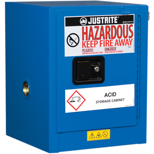 ChemCor&reg; Lined Hazardous Material Countertop Safety Cabinets, 4 gal., 17" x 22" x 17" Oxymax Inc