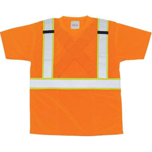CSA Compliant T-Shirt, Polyester, Medium, Orange Oxymax Inc