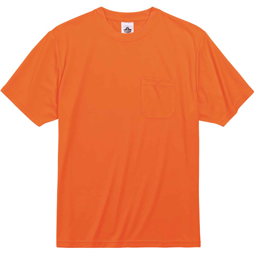 GloWear 8089 Non-Certified T-Shirt, Polyester, Small, High Visibility Orange Oxymax Inc