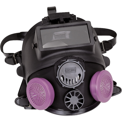 Respirateur &agrave; masque complet de la s&eacute;rie 7600 avec &eacute;quipement d'appoint pour le soudage, Silicone, Moyen/grand Oxymax Inc