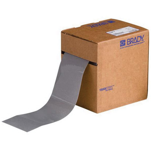 ToughStripe&reg; Floor Marking Tape, 3" x 100', Polyester, Grey Oxymax Inc