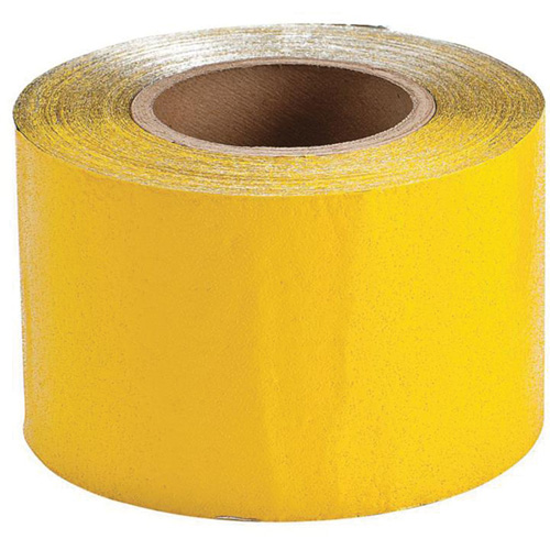 Ruban de marquage temporaire pour la chauss&eacute;e, 4" x 150', Vinyle, Jaune Oxymax Inc