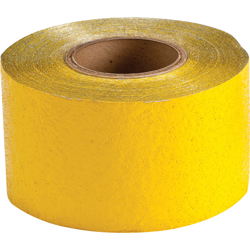 Ruban de marquage temporaire pour la chauss&eacute;e, 4" x 150', R&eacute;tror&eacute;fl&eacute;chissant, Jaune Oxymax Inc