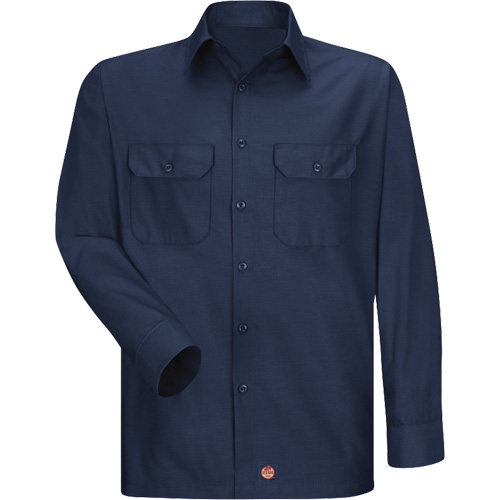 Chemise &agrave; manches longues en tissu ind&eacute;chirable, Hommes, 3T-Grand, Bleu marin Oxymax Inc