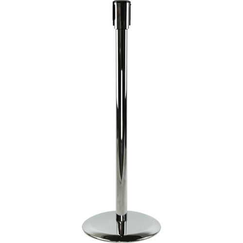 Poteaux recepteurs Slimline TensaBarrier, Hauteur de 38", Chrome poli Oxymax Inc