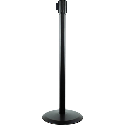 Poteaux recepteurs Slimline TensaBarrier, Hauteur de 38", Noir Oxymax Inc