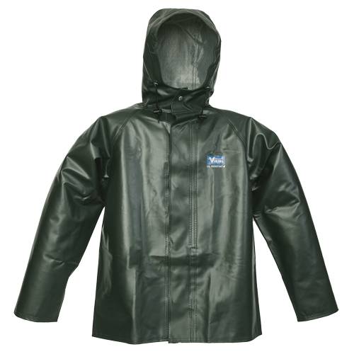 Manteau de pluie Journeyman r&eacute;sistant aux produits chimiques, T-Grand, Vert, Polyester/PVC Oxymax Inc