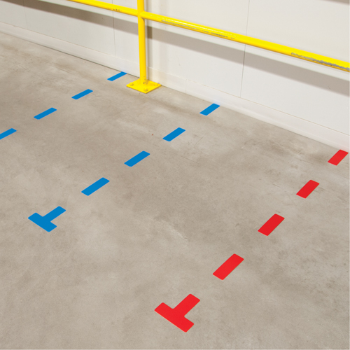 Marqueurs all&eacute;g&eacute;e/5S Armor Stripe, T, 6" lo x 6" la, Noir, Plastique Oxymax Inc