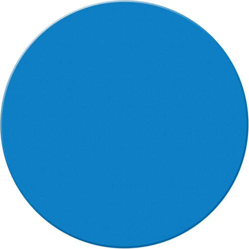 Marqueurs all&eacute;g&eacute;e/5S Armor Stripe, Cercle, 6" lo x 6" la, Bleu, Plastique Oxymax Inc