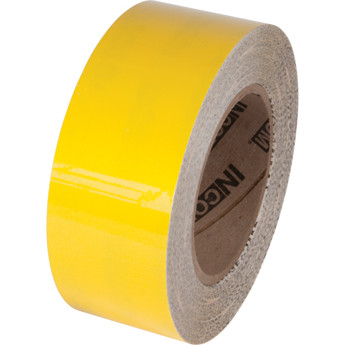 Ruban de marquage pour plancher Tuff Mark, 4" x 100', Polyester, Jaune Oxymax Inc