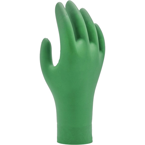 Gants biod&eacute;gradables 6110PF, Petit, Nitrile, 4 mils, Sans poudre, Vert Oxymax Inc