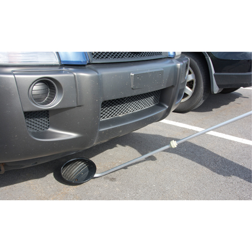 Inspection Mirror, 8.5" dia., Round, 47" Handle Oxymax Inc