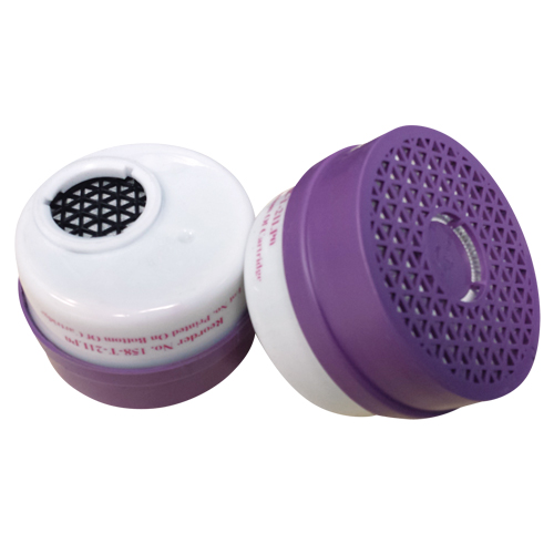 Cartouche pour respirateur, Combinaison cartouche et filtre contre les particules pour gaz/vapeurs, Gaz acide/Gaz de chlore/Filtre P100 Oxymax Inc