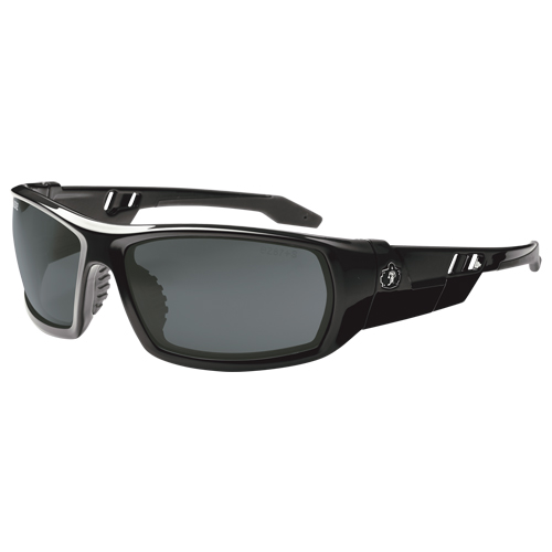 Lunettes de s&eacute;curit&eacute; Skullerz Odin, Lentille Fum&eacute;e, Anti-&eacute;gratignures/Polaris&eacute;, ANSI Z87+/R&eacute;pond ou surpasse la norme CSA Z94.3 Oxymax Inc