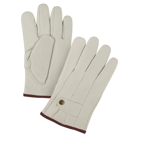 Premiun Winter-Lined Ropers Gloves, Large, Grain Cowhide Palm, Fleece Inner Lining Oxymax Inc