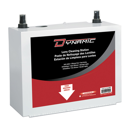 Poste de nettoyage de lentilles Dynamic, M&eacute;tal, 8" lo x 5" p x 6" h Oxymax Inc
