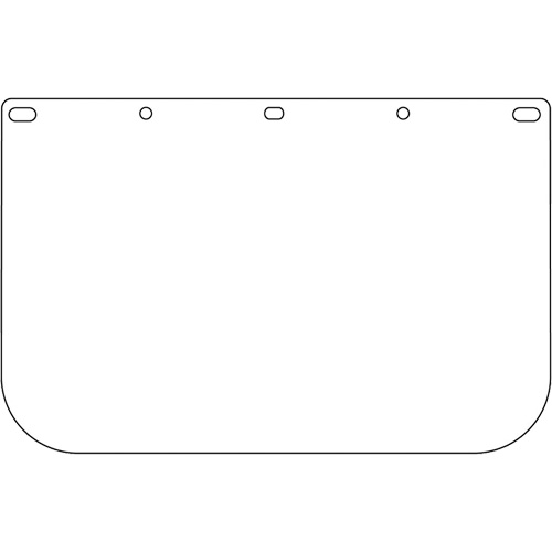 Dynamic Die Cut Faceshield Visor, PETG, Clear Tint Oxymax Inc