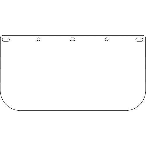 Visi&egrave;re pour &eacute;cran facial Dynamic, PETG, Teinte Transparent Oxymax Inc