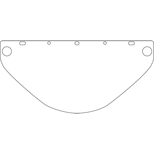 Dynamic Die Cut Faceshield Visor, PETG, Clear Tint Oxymax Inc