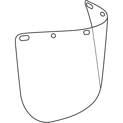 Dynamic Die Cut Faceshield Visor, Polycarbonate, Clear Tint Oxymax Inc