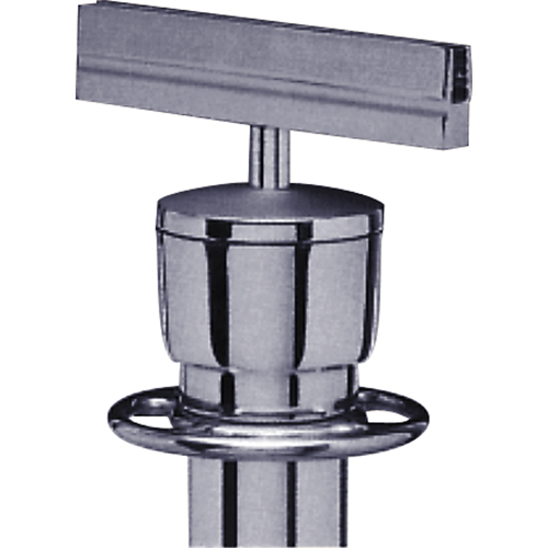 Sign Bracket for Portable Post, Satin Chrome Oxymax Inc