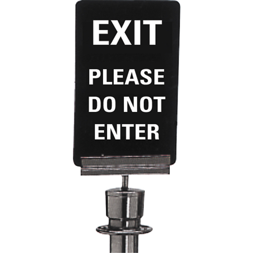 "Exit: Please Do Not Enter" Crowd Control Sign, 11" x 7", Plastic, English Oxymax Inc