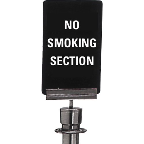 "No Smoking" Crowd Control Sign, 11" x 7", Plastic, English Oxymax Inc