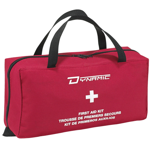 Trousse de premiers soins de luxe pour la maison Dynamic, Dispositif m&eacute;dical Classe 1, Sac en nylon Oxymax Inc