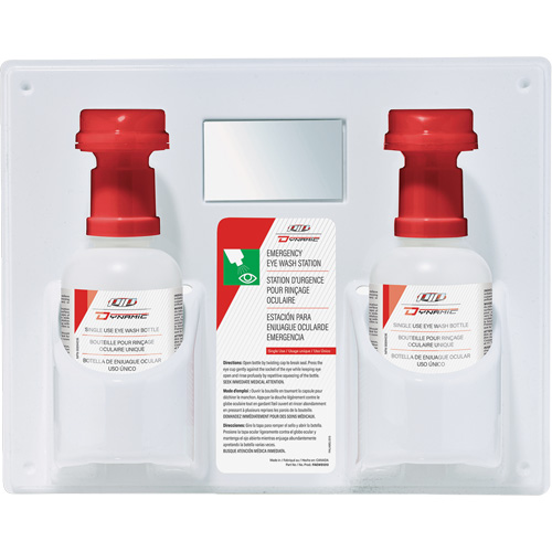 Dynamic Single-Use Eyewash Station with Isotonic Solution, Double Oxymax Inc