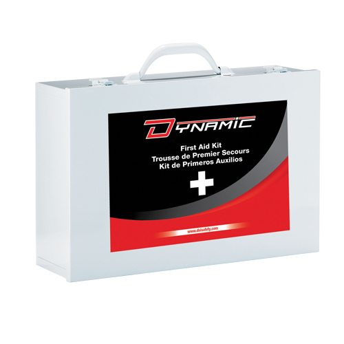 Trousse de premiers soins Ontario Dynamic, Dispositif m&eacute;dical Classe 1, Boîte en m&eacute;tal Oxymax Inc